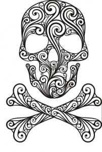 sugar skull coloring pages