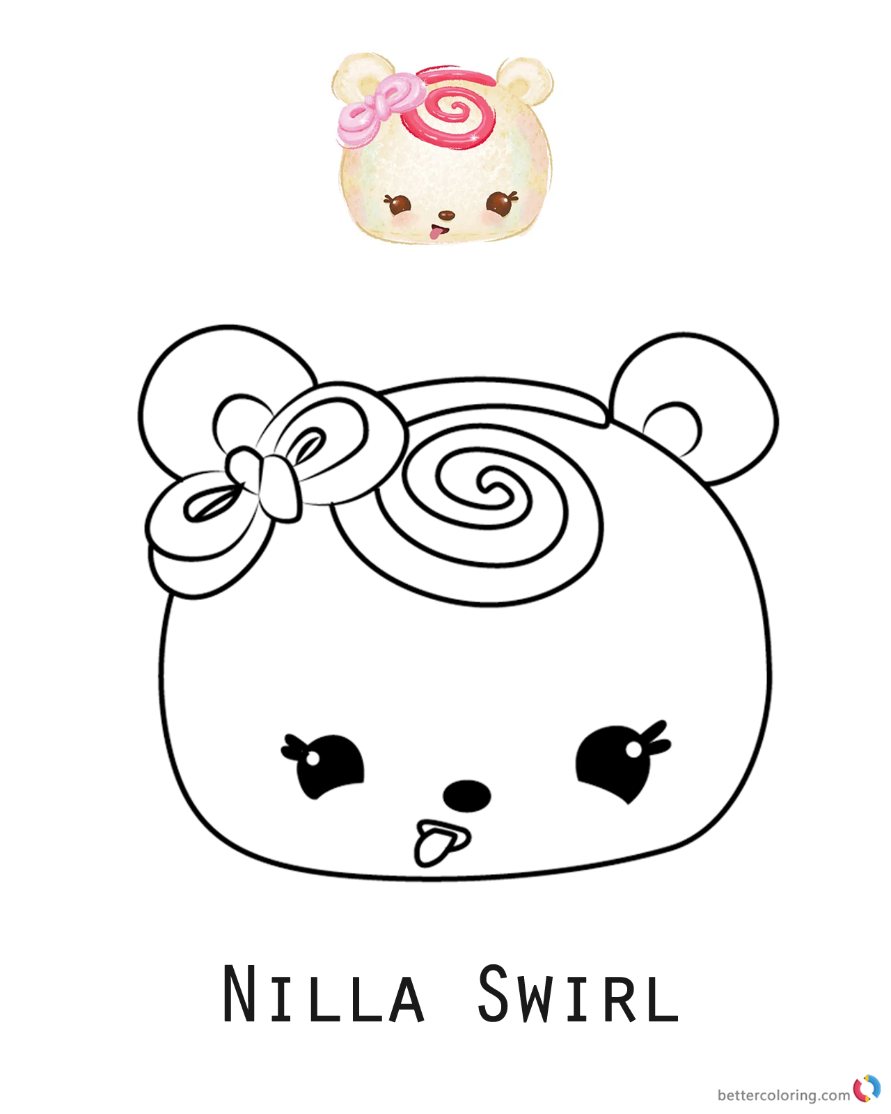 Num Noms Coloring Pages Free Nilla Swirl Free Printable Coloring Pages