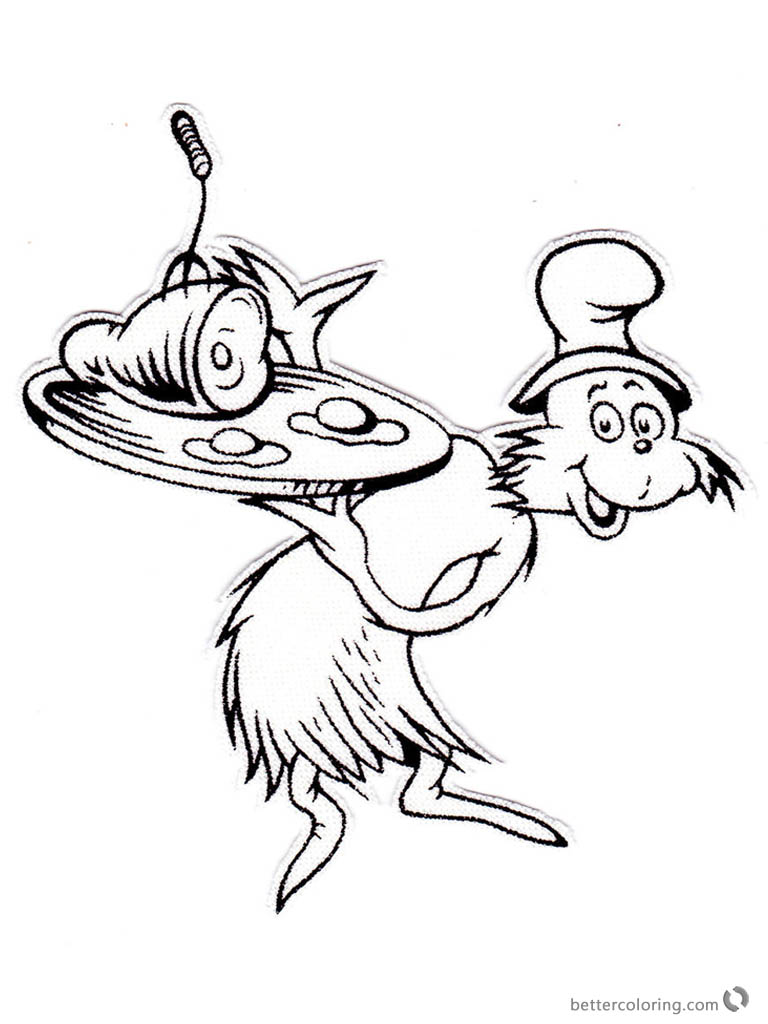 Dr Seuss Green eggs and Ham Coloring Pages Food Time ...