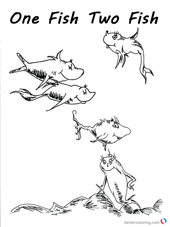 dr-seuss-one-fish-two-fish-coloring-pages-fishes-clip-art-free