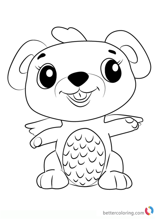 Hatchimals Who Will You Hatch Sketch Coloring Page