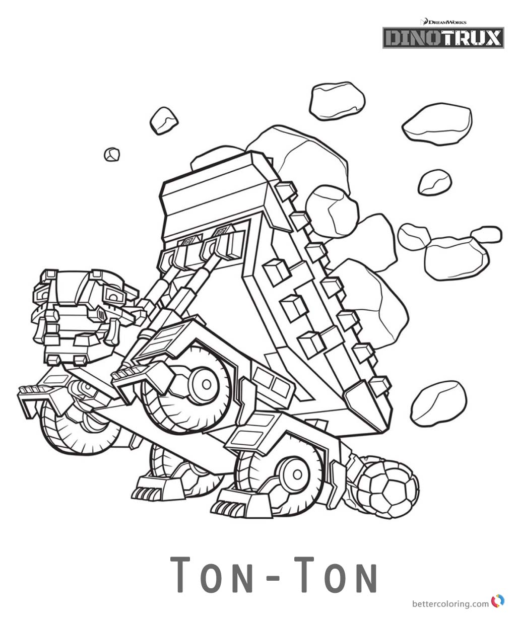 Dinotrux coloring pages Ton-Ton - Free Printable Coloring ...
