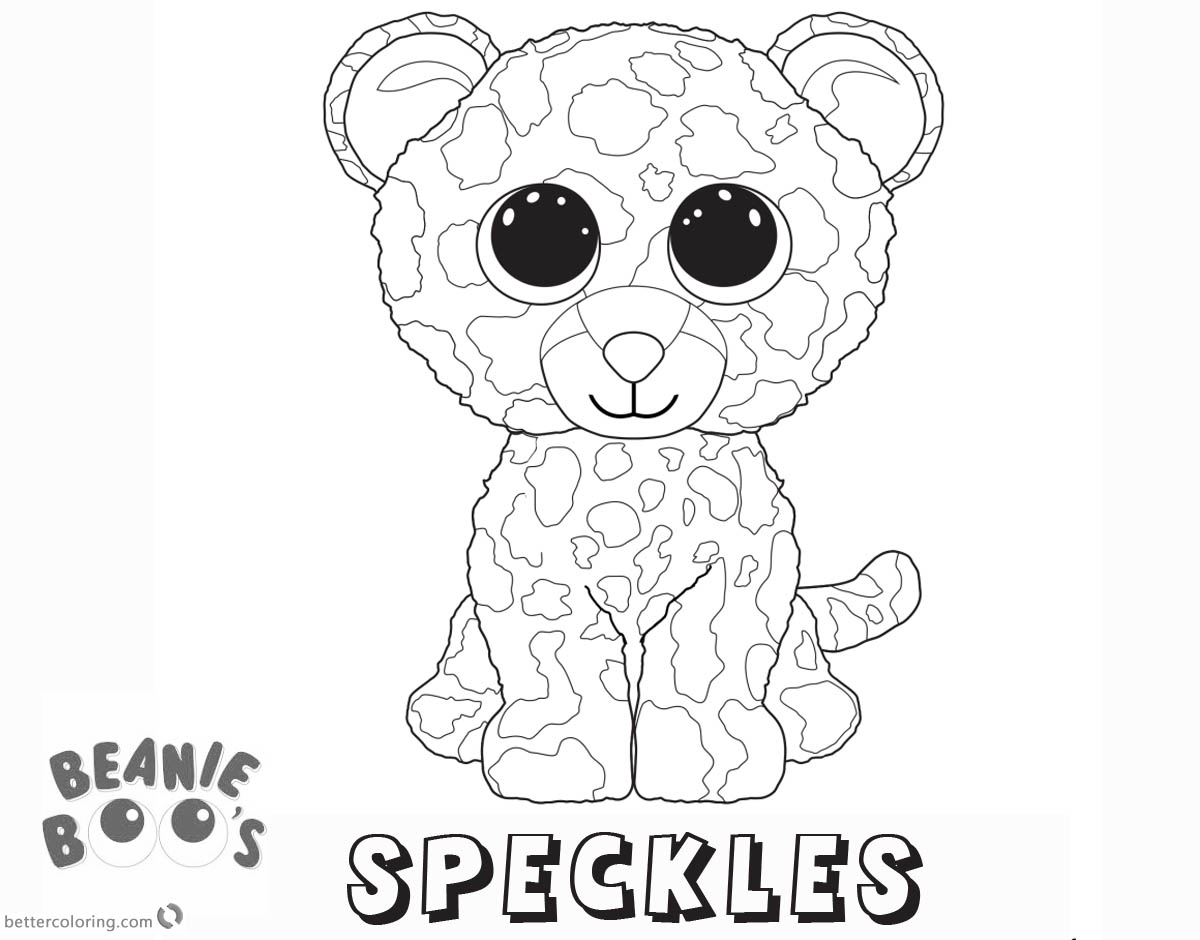 Beanie Boo Coloring pages Speckles Free Printable