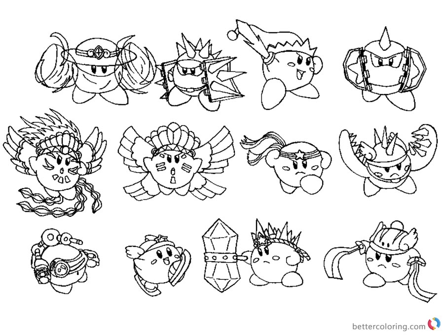 Kirby Coloring Pages Concept Art Kood Kirby Compound Abilities by chronoweapon on DeviantArt