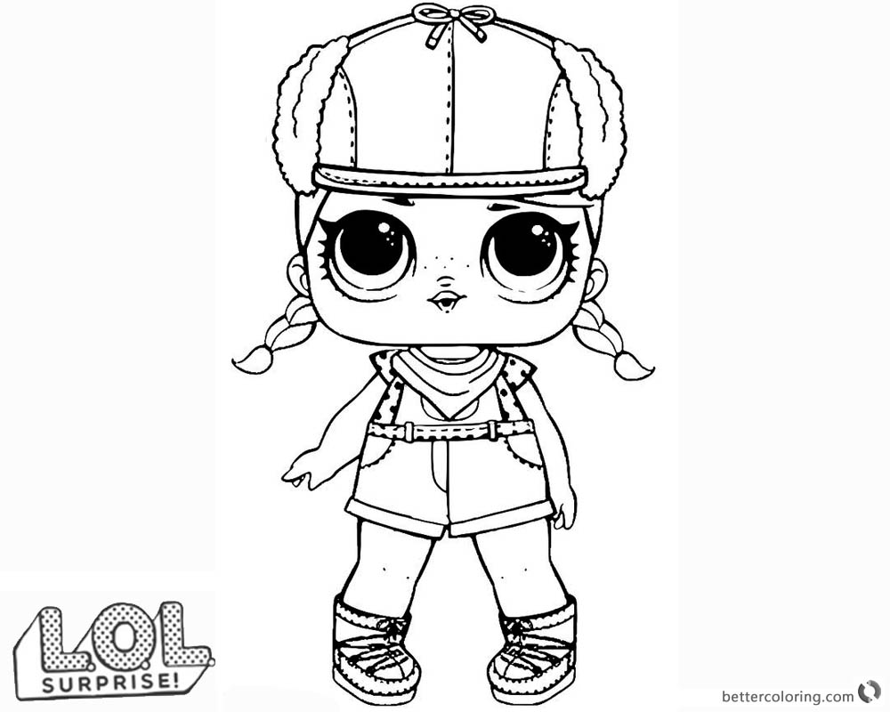 LOL Surprise Doll Coloring Pages Series 2 Brrr B.b. - Free Printable