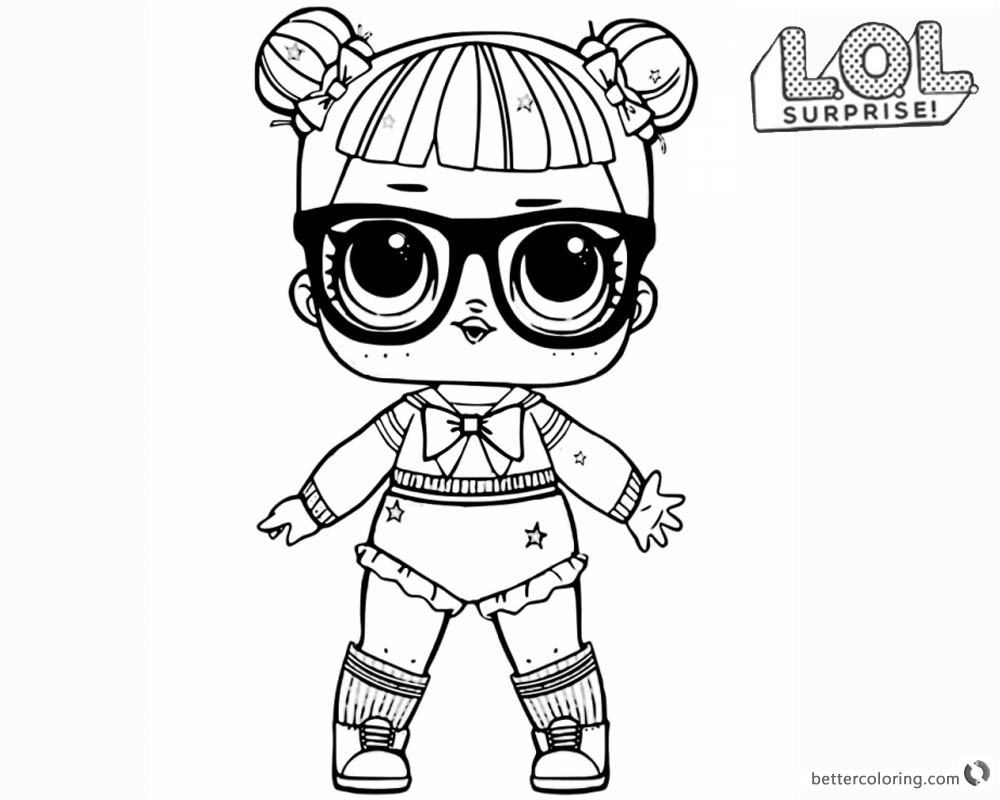 LOL Surprise Doll Coloring Pages Glitter Teacher's Pet - Free Printable