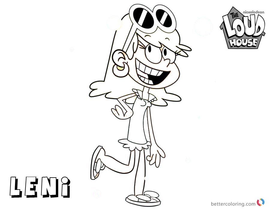 Loud House Coloring Pages Cute Leni - Free Printable ...