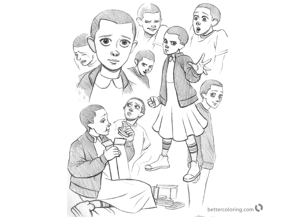 Stranger Things Color Page Stranger Things Color Page