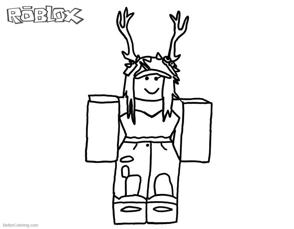 Roblox Characters Coloring Pages - Free Printable Coloring Pages