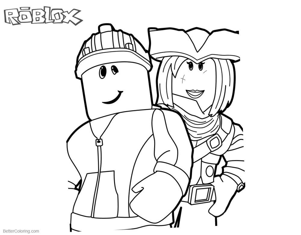 Roblox Coloring Pages Friends - Free Printable Coloring Pages