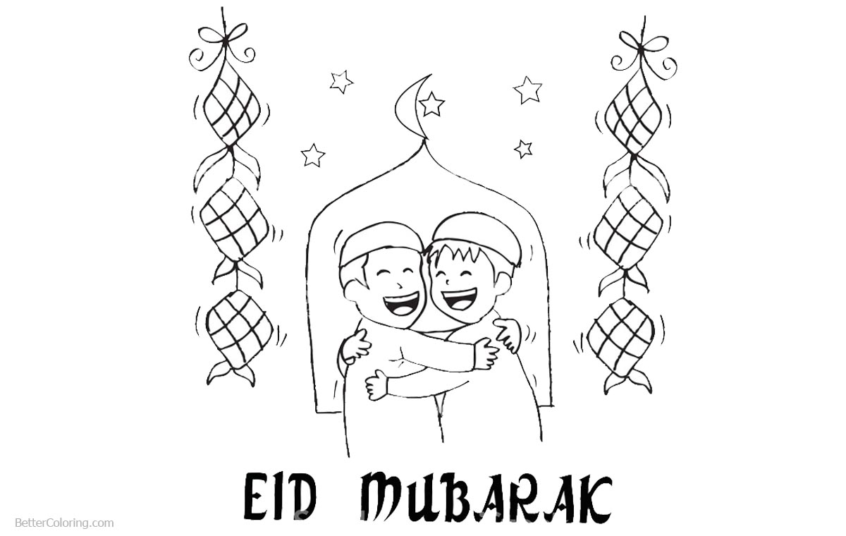 Ramadan Coloring Pages Line Drawing - Free Printable Coloring Pages