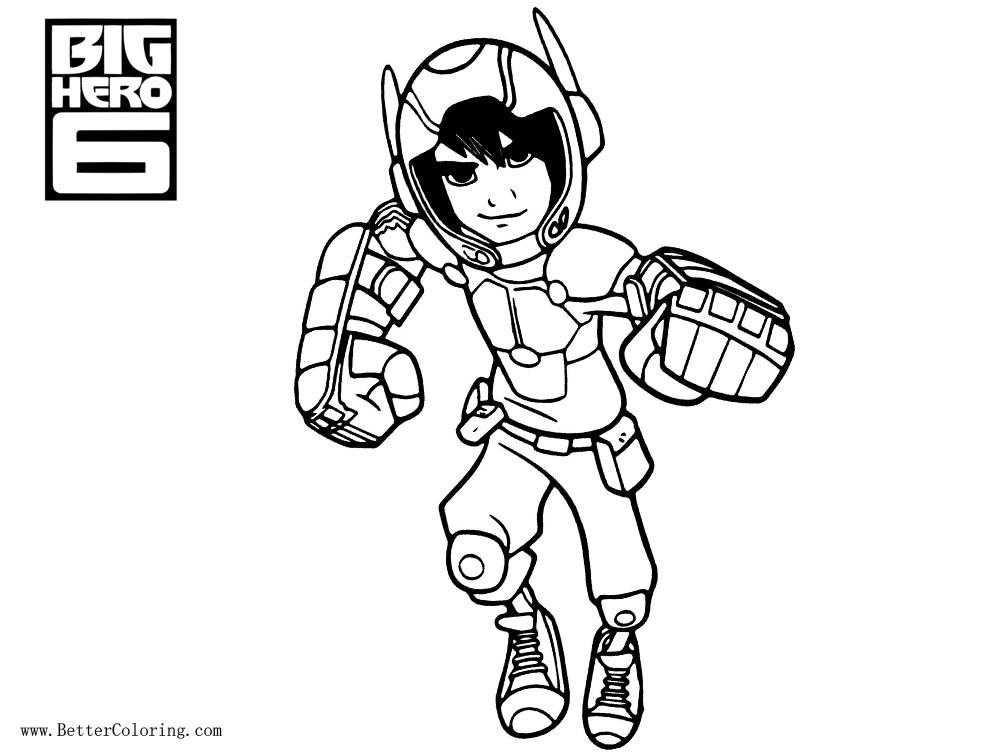 big hero 6 little kid coloring pages - photo #16