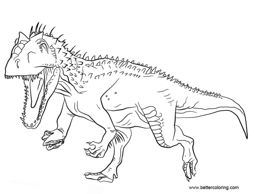 Luiz Martins 43 Dibujos Para Colorear De Jurassic World Indominus Rex