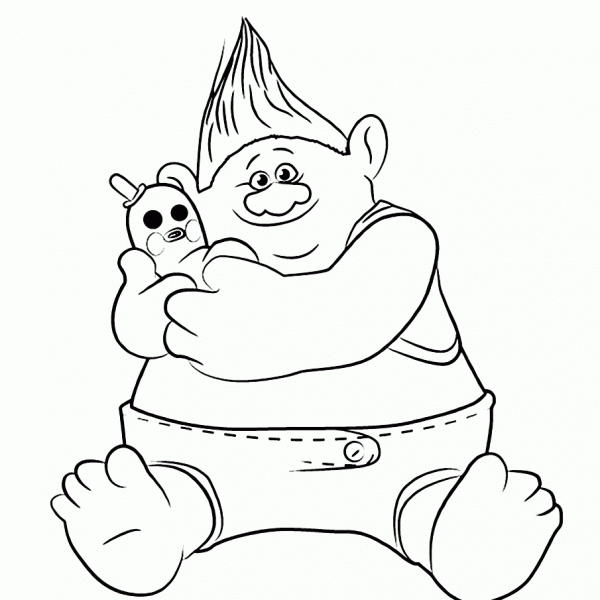 Bridget from Bergens Trolls Coloring Pages for Print - Free Printable ...