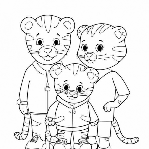 Henrietta Pussycat from Daniel Tiger Coloring Pages - Free Printable