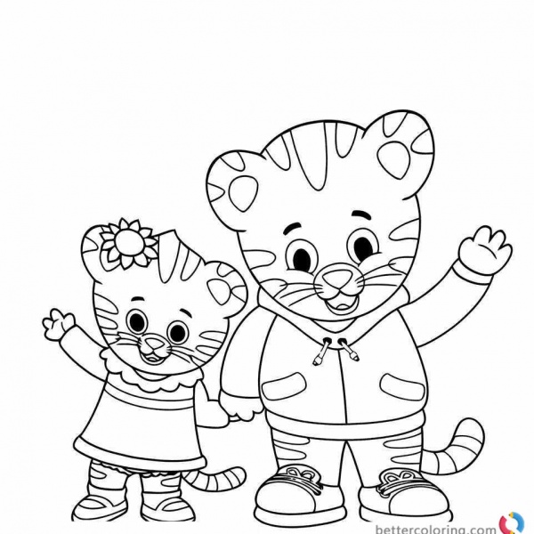 Daniel Tiger Free Printable Coloring Page