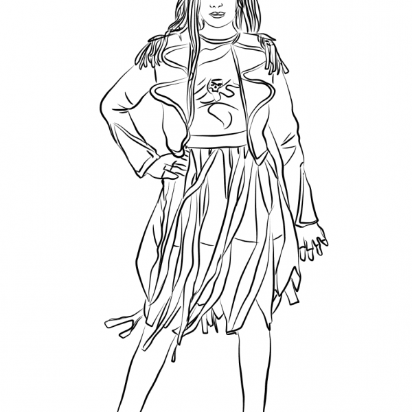Descendants 2 Printable Coloring Pages Disneyclipscom Sketch Coloring Page