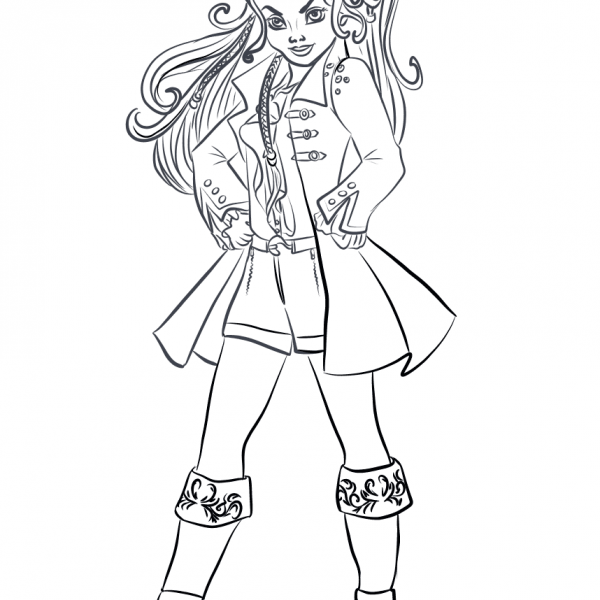 Uma from Descendants 2 Coloring Pages Printable for Kids - Free ...