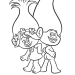 Dreamworks Trolls Princess Coloring Pages Print