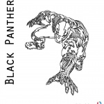 500 Black Panther Fighting Coloring Pages  Images
