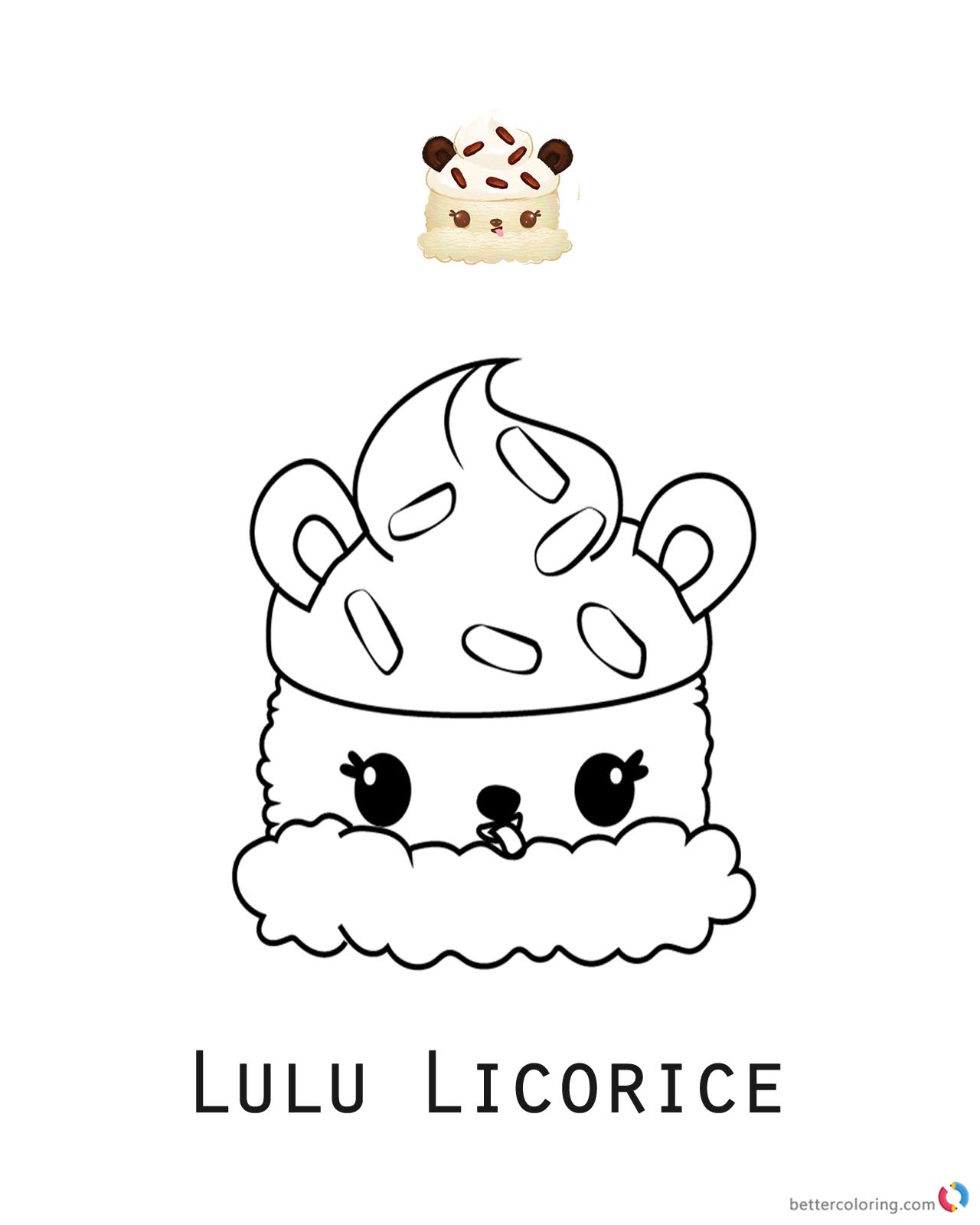 Lulu Licorice Num  Noms  Coloring Pages Series 1 Free 