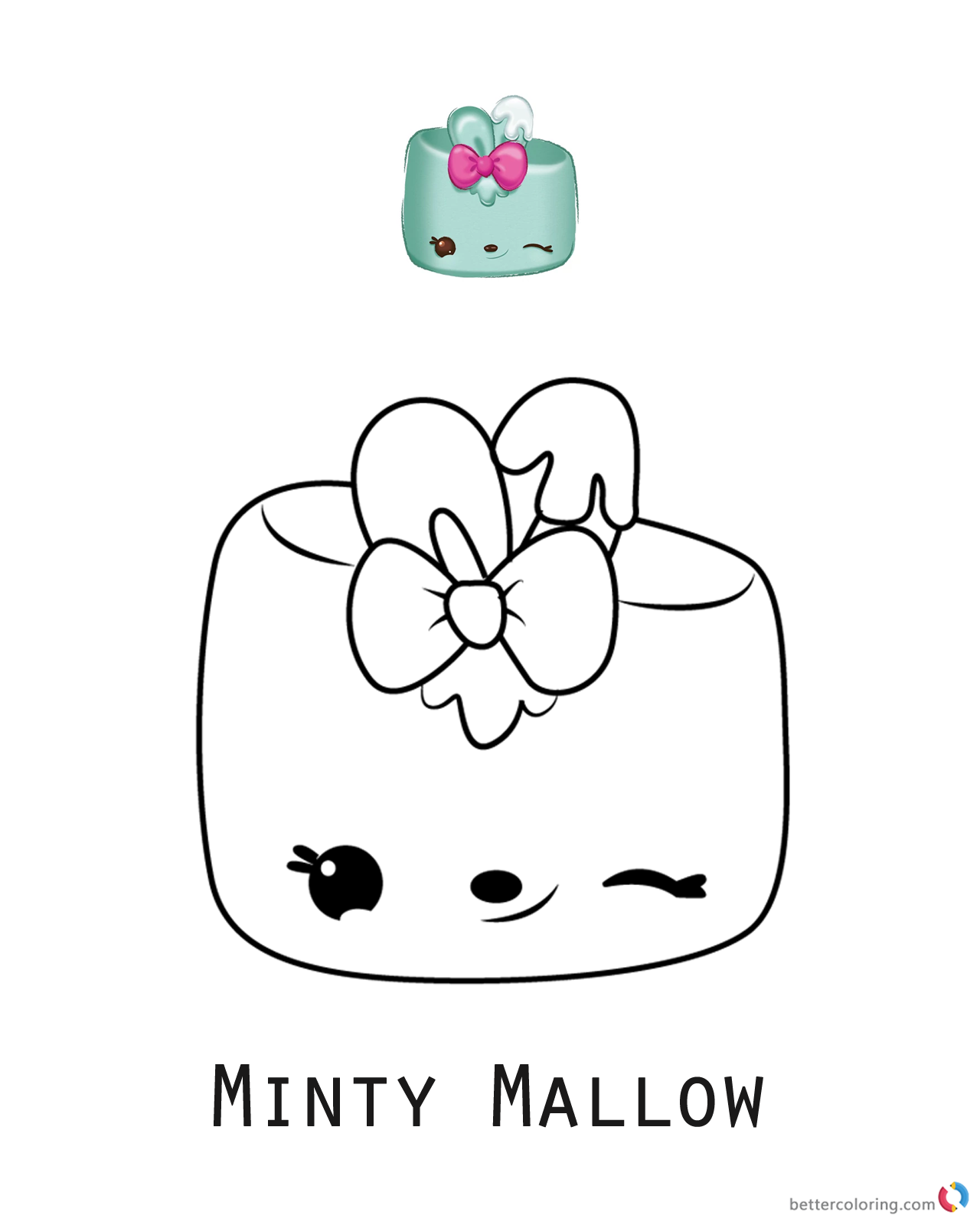 Minty Mallow Num Noms Coloring Pages Series 3 - Free Printable Coloring