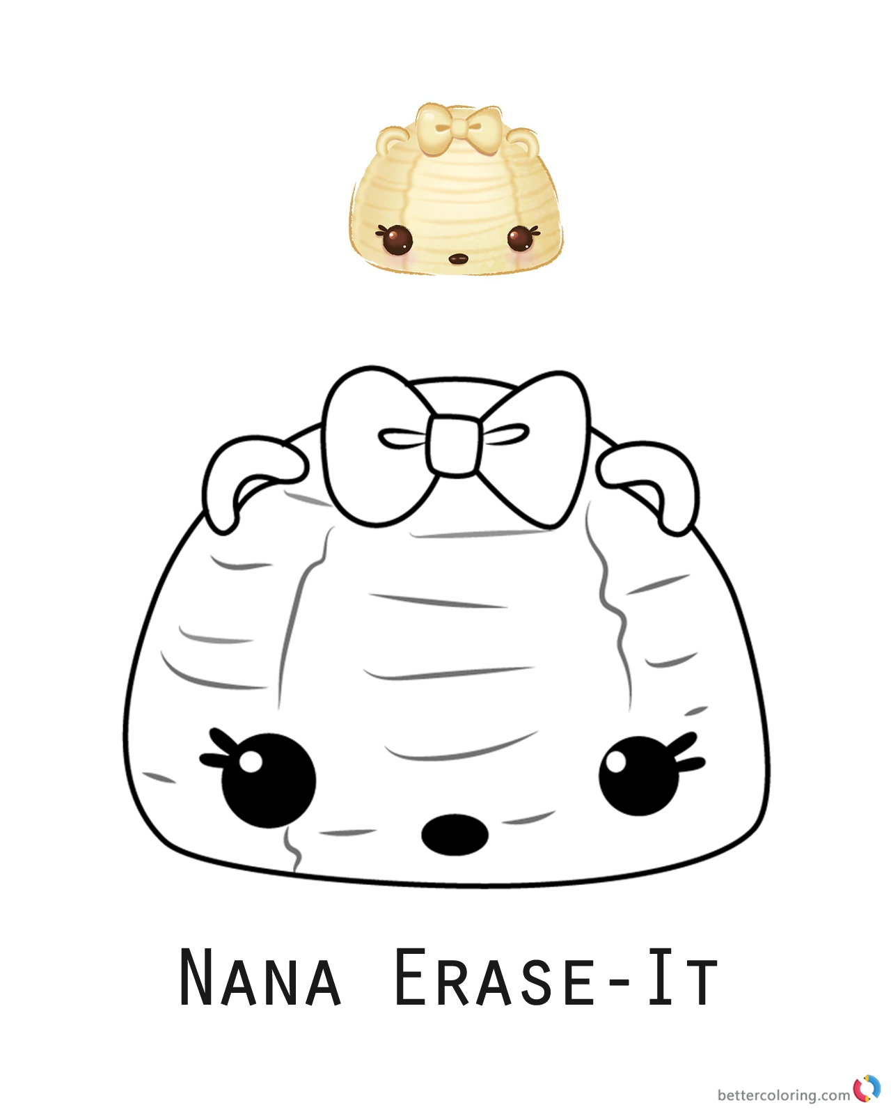 Nana Erase-It from Num Noms coloring pages printable