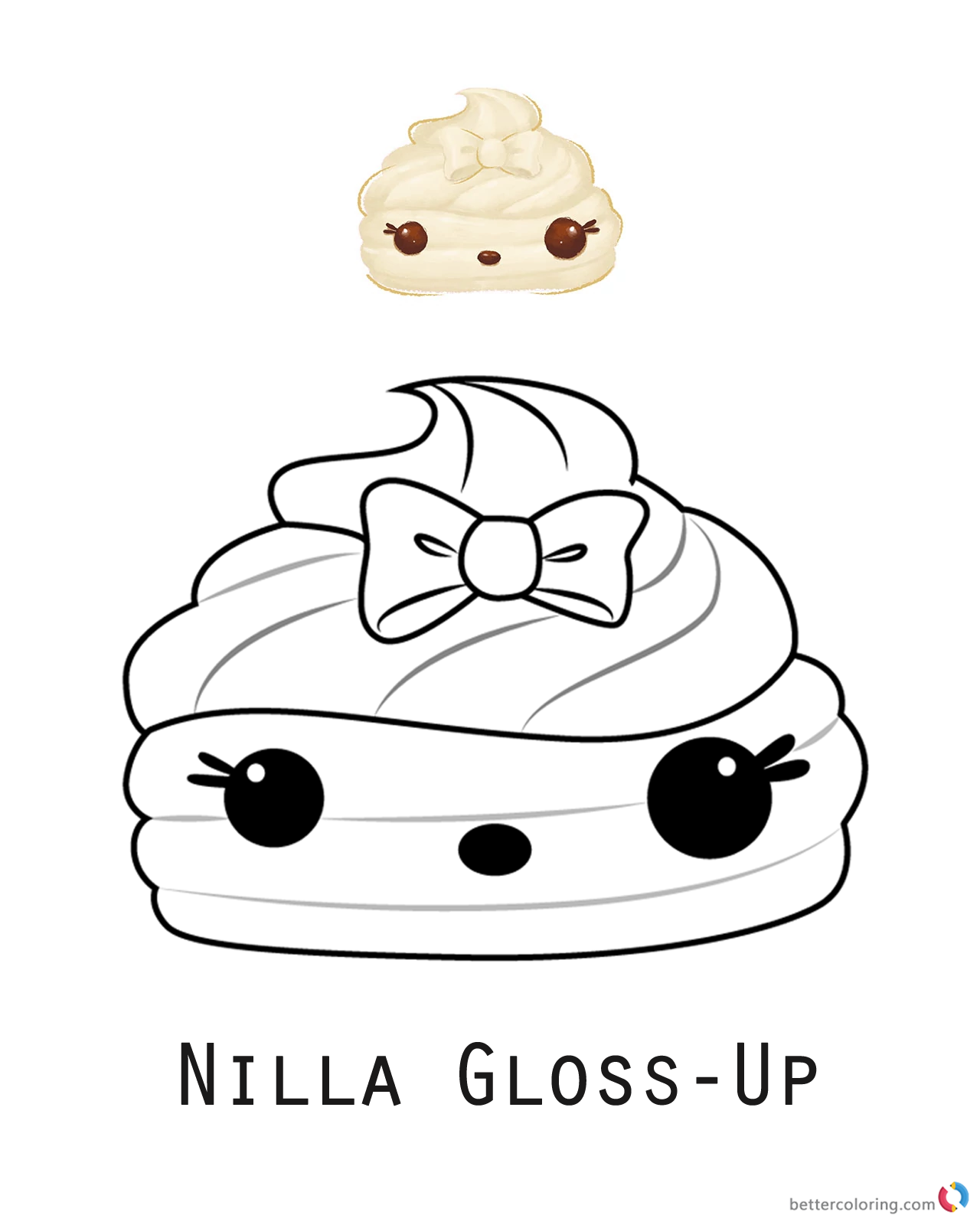 Nilla Gloss-Up from Num Noms coloring pages printable