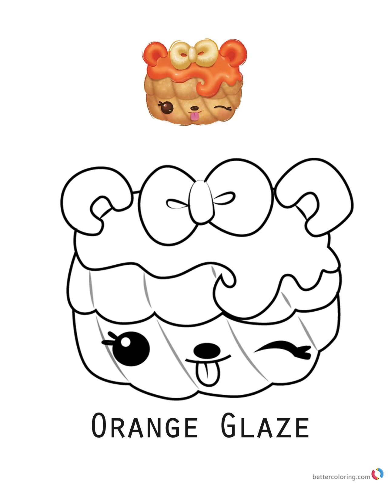 Download Num Noms Coloring Pages Series 3 Orange Glaze - Free Printable Coloring Pages