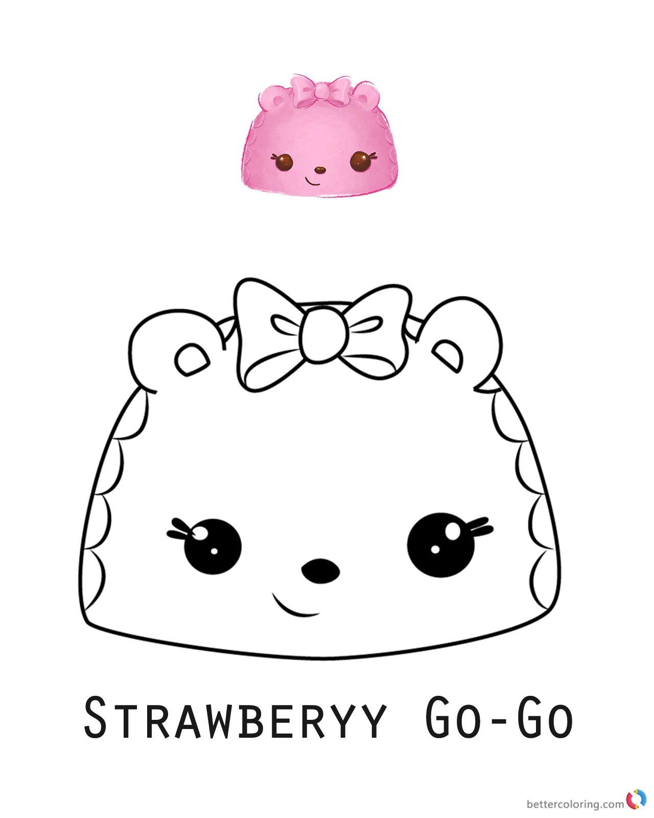  Num  Noms  Coloring Pages Series 1 Strawberry Go Go Free 