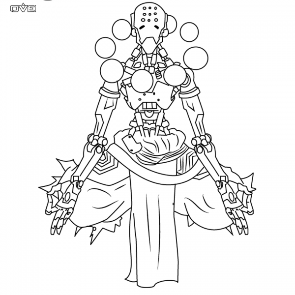 Reaper from Overwatch Coloring Pages Free Printable Coloring Pages