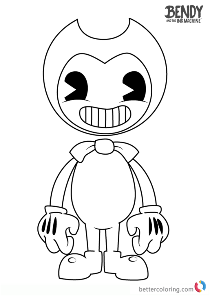 bendy and the ink machine coloring pages 1