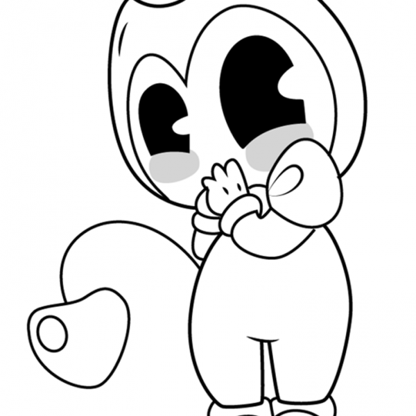 Bendy and the Ink Machine Coloring Pages of Boris - Free Printable
