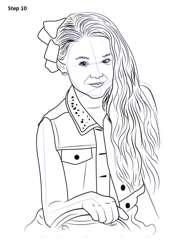 Jojo Siwa coloring pages How to Draw Jojo Siwa 10 - Free Printable