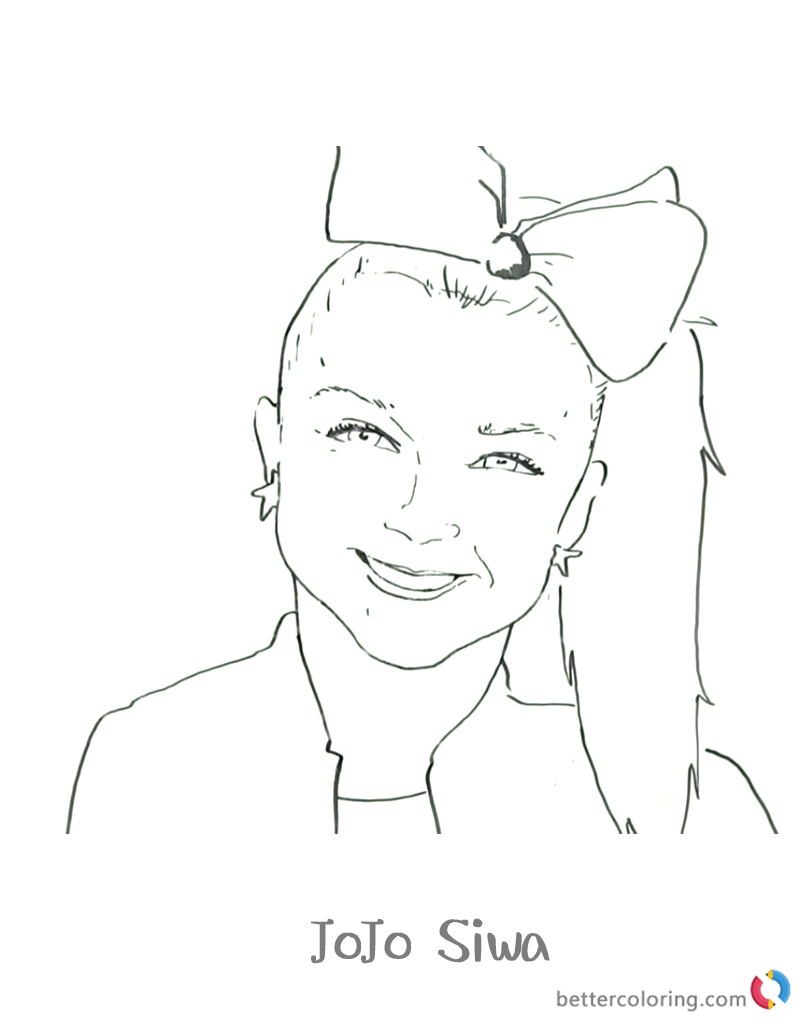 Jojo Siwa Colouring Pages Jojo Dance - Free Printable Coloring Pages