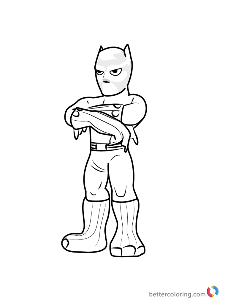 marvel movie black panther coloring page 06