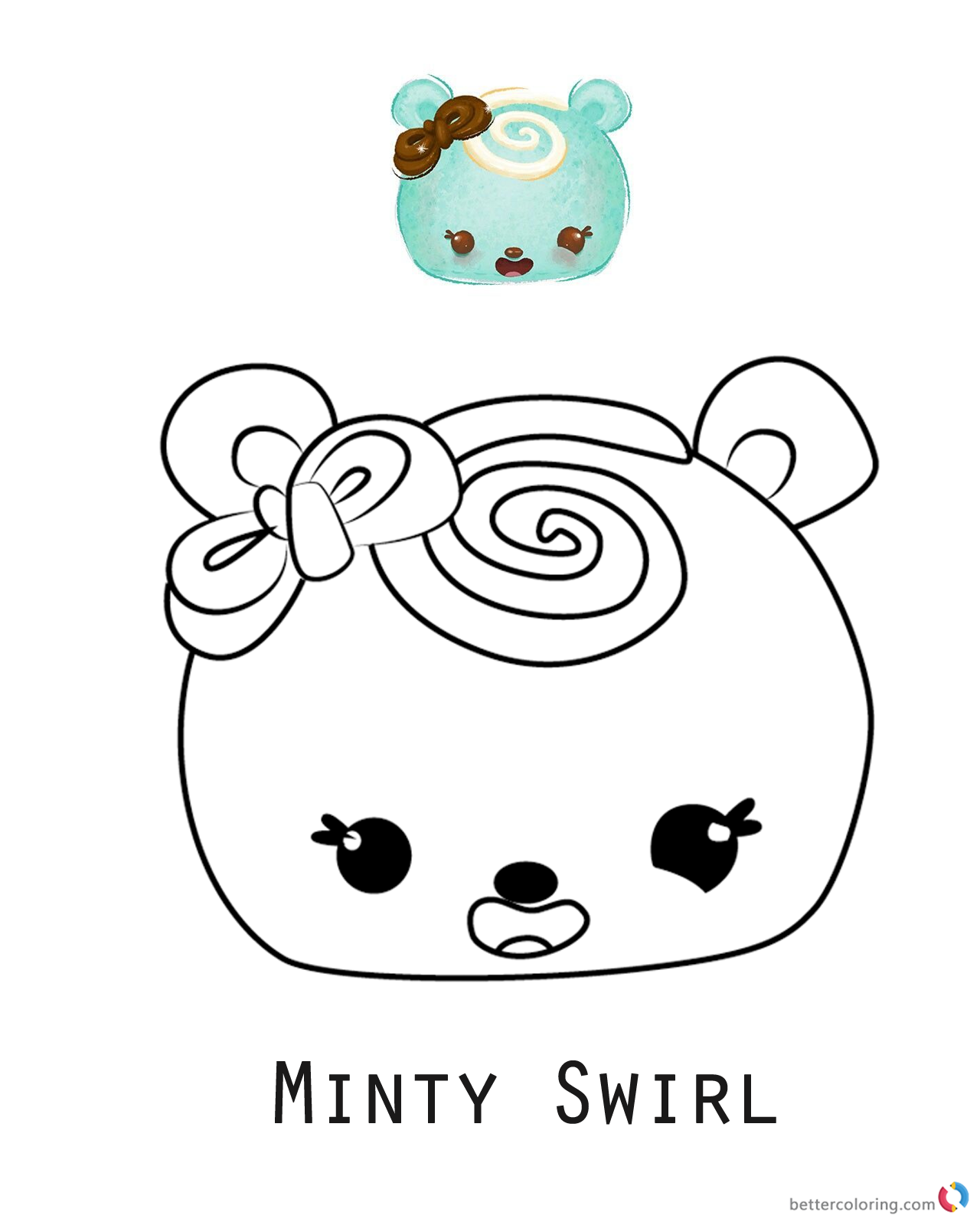 Download Num Noms Coloring Sheet Minty Swirl - Free Printable Coloring Pages