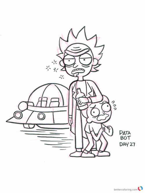 Rick And Morty Forever And Ever Coloring Pages - Free Printable