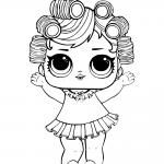 Baby doll from LOL Surprise Doll Coloring Pages