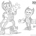 Bendy and the ink machine coloring pages