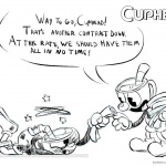 Cuphead Coloring Pages Cuphead Fell Down