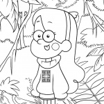 Cute Gravity Falls coloring pages Mabel