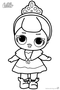 Cute LOL Surprise Doll Coloring Pages