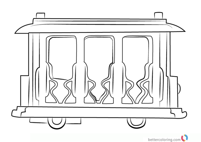 Daniel Tiger Trolley Coloring Page