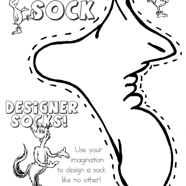 Fox in Socks by Dr Seuss Coloring Pages Designer Socks Free Printable