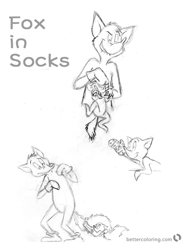 dr-seuss-fox-in-socks-coloring-pages-sketches-free-printable-coloring