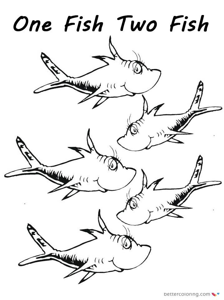 dr-seuss-one-fish-two-fish-coloring-pages-fishes-for-kids-free