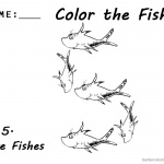 Dr Seuss One Fish Two Fish Coloring Pages number five worksheet