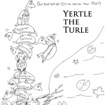 Dr Seuss Yertle the Turtle Coloring Page Lineart