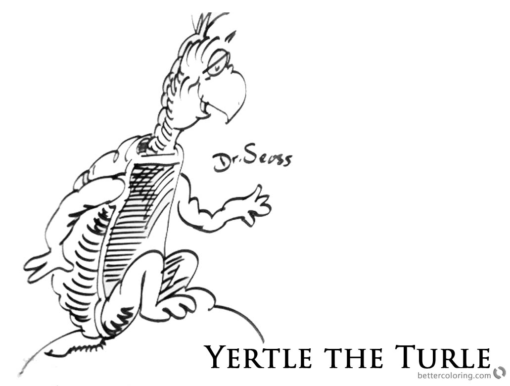 Yertle The Turtle Coloring Page